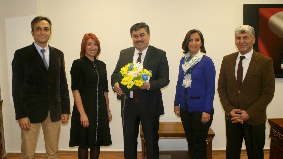 24 Kasım Öğretmenler Günü Kutlama Komitesi, Kadıköy İlçe Milli Eğitim Müdürümüz Sadık ASLAN´a Kutlama Ziyaretinde Bulundu.
