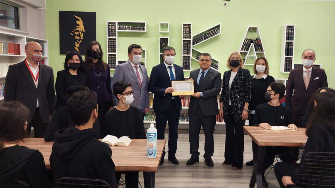 Göztepe İhsan Kurşunoğlu Anadolu Lisesinde Yaptırılan Kütüphanenin Açılışı Gerçekleştirildi